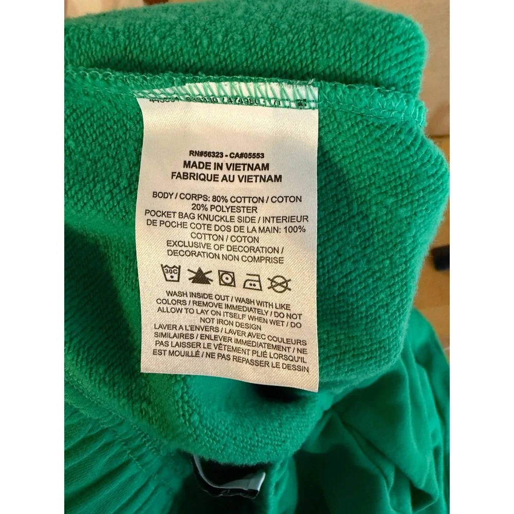 Nike Womens Sportswear Fleece Shorts Green Elastic Drawstring Logo Small